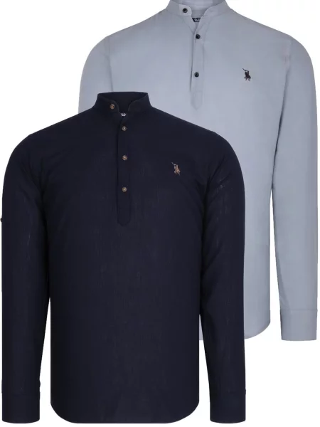 Gulerat cămașă Dewberry negru