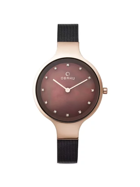 Ceas Obaku plasă clasic maro