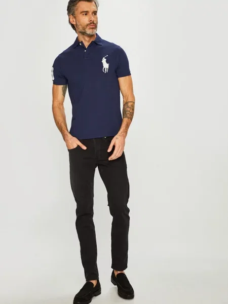 Polo Ralph Lauren Polo Granatowy Custom niebieska
