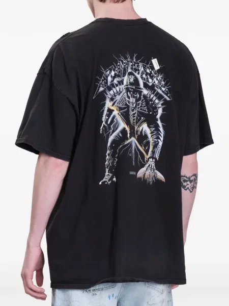 Tricou Domrebel cu imagine negru