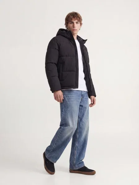Зимова куртка JACK & JONES GALAXY PUFFER JACKET чорний