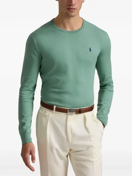 Хавлиени препасан карирана риза Polo Ralph Lauren синьо