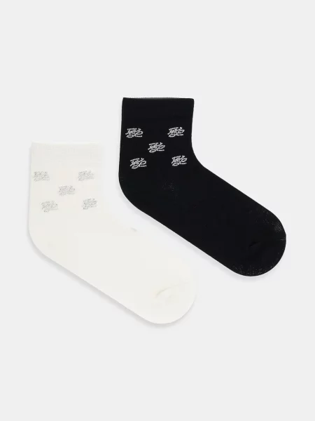 Дълги чорапи KARL LAGERFELD черен