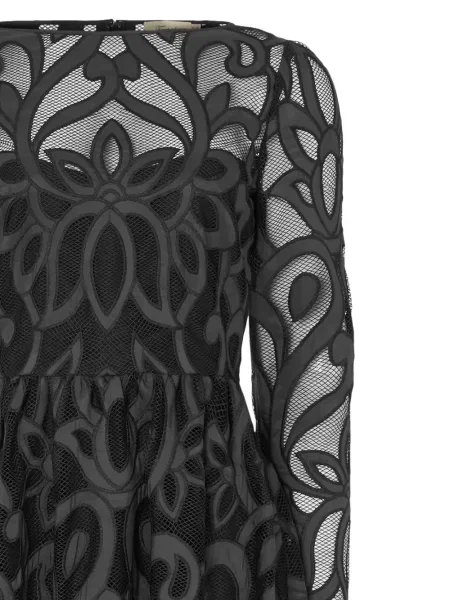 Hosszú mini ruha Temperley London fekete