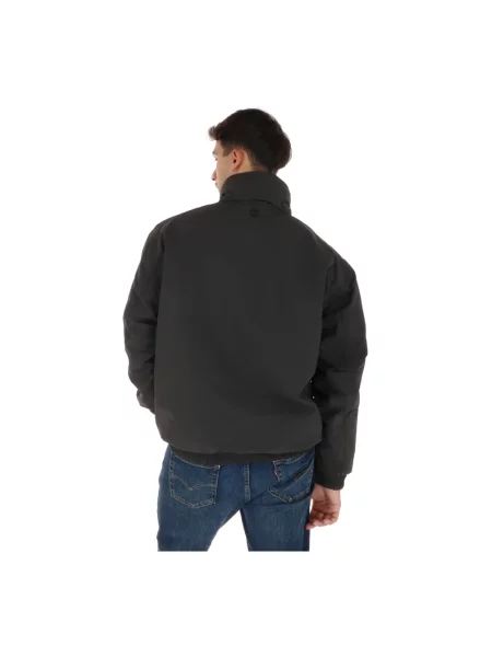Kurtka bomber Timberland z kapturem brązowy