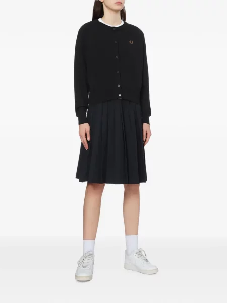 Cardigan Fred Perry cu broderie negru