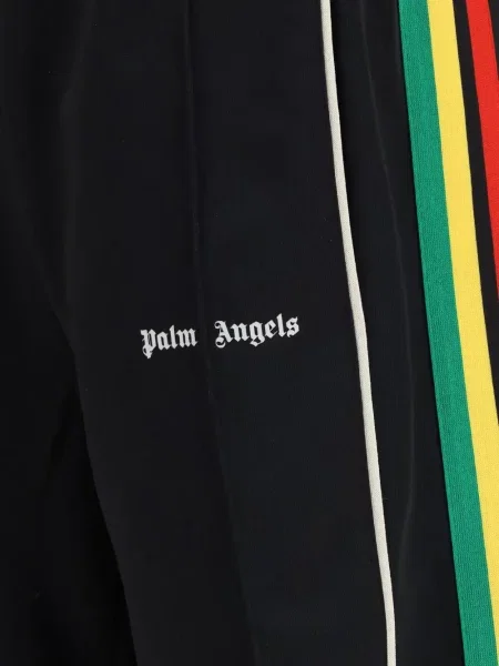 Ριγέ τρέξιμο παντελόνι Palm Angels με σχέδιο μαύρο