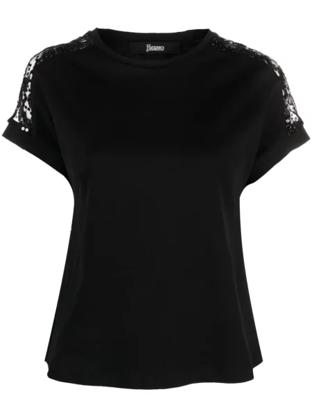 Tricou Herno din dantelă negru