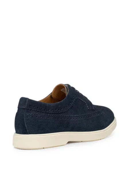 Brogues Geox din țesătură twill albastru