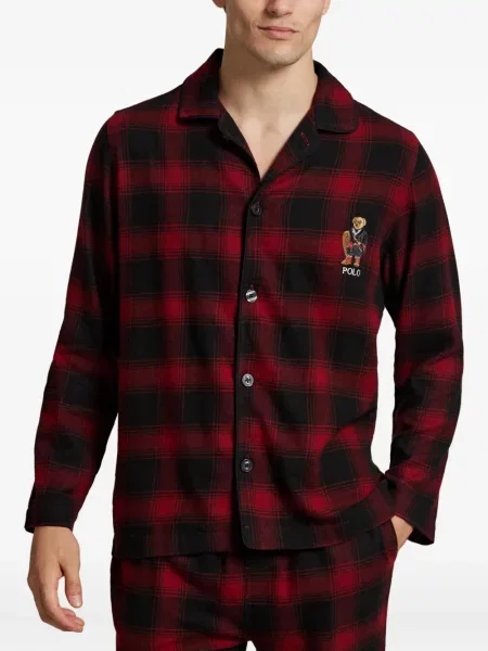 Chiloți Polo Ralph Lauren din țesătură twill cu autograf cu glugă albastru