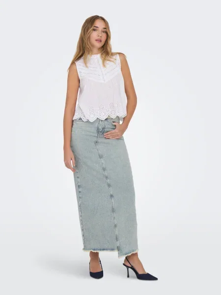 ONLY Fustă KHLOE denim albastru