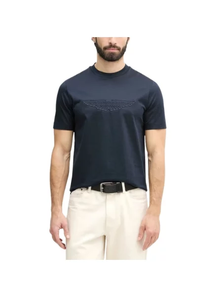 BOSS t-shirt BOSS X ASTON MARTIN niebieska