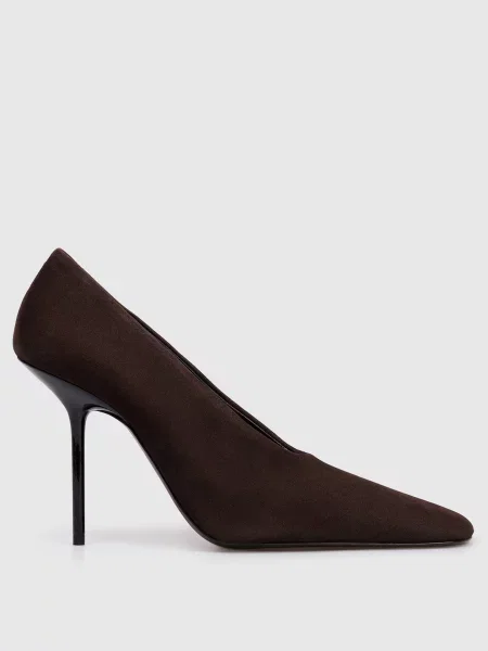 Замшевые туфли Victoria Beckham коричневые
