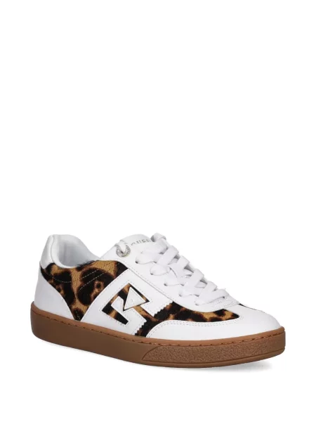 Sneakerși Guess din piele alb
