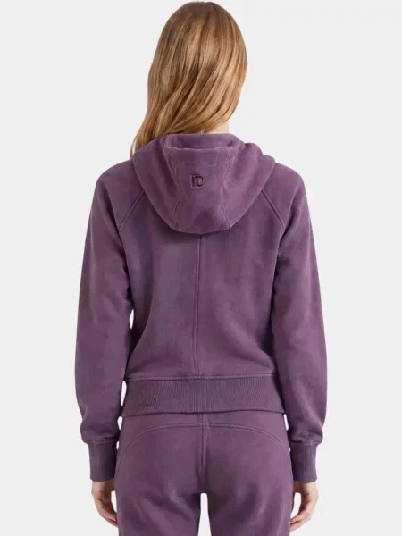 Sweter Fundango Caroline Full-Zip Swater fioletowy