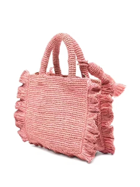 Geantă shopper Mc2 Saint Barth cu volane roz