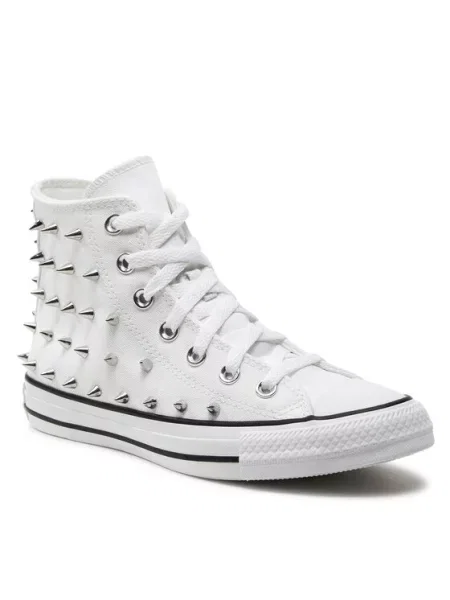 Кеды Converse с шипами белые