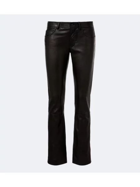 Pantaloni Gucci din piele negru