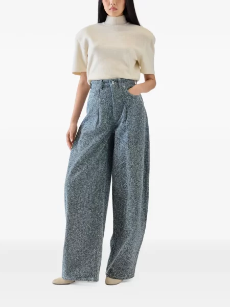 Pantaloni Jacquemus albastru