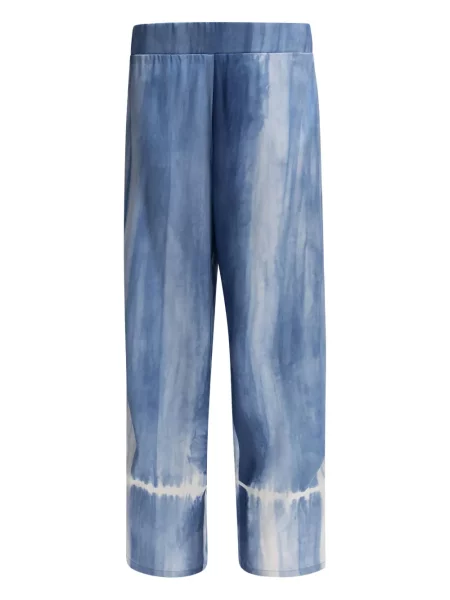 Pantaloni Sleep No More de mătase albastru