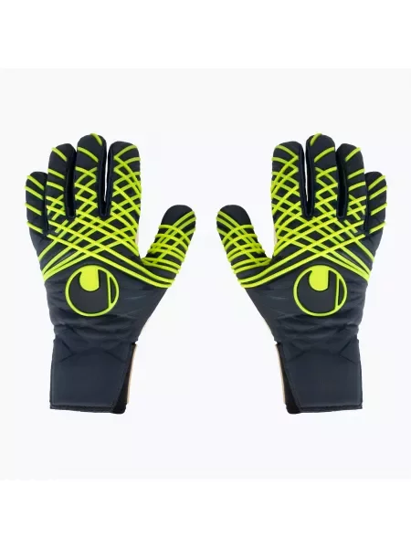 Rękawice bramkarskie uhlsport Prediction Absolutgrip HN Fit navy/white/fluo yellow białe