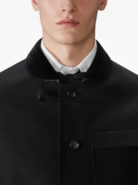 Кадифено яке Thom Browne черно