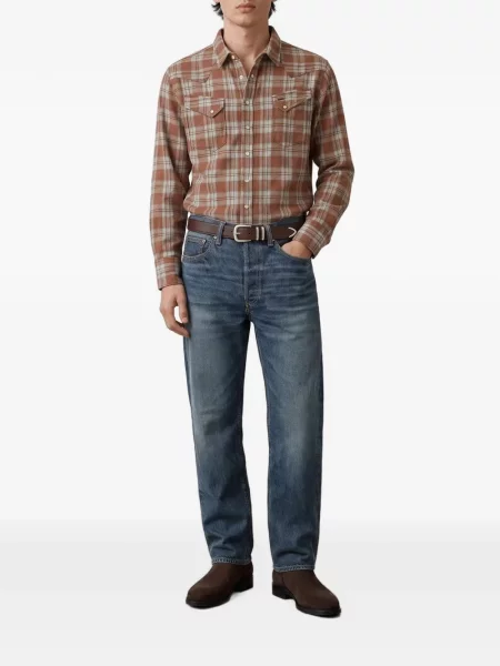 Traperice ravnih nogavica Sugar Cane Jeans s autogramom plava