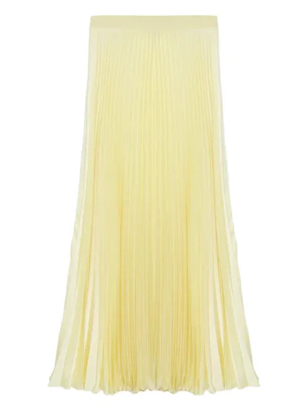 Fusta plisata Simkhai plisată până la genunchi galben