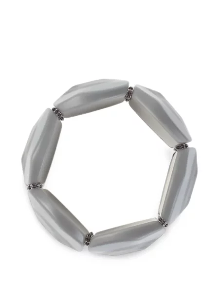 Sutien Giorgio Armani cu imprimeu geometric gri
