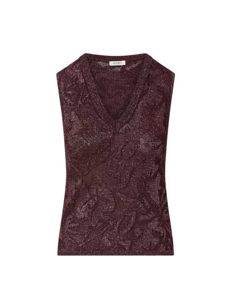 Dzianinowy sweter Liu Jo czerwony