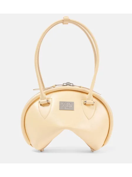 Geanta de piele Acne Studios din piele galben