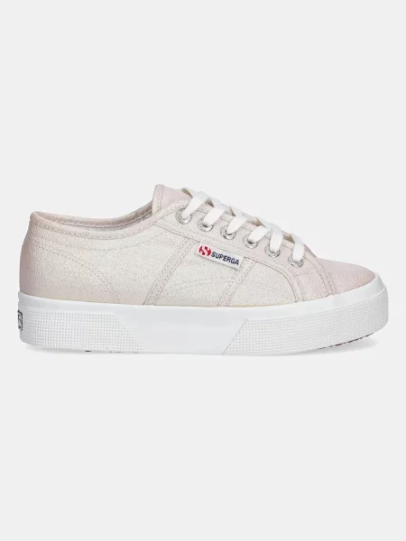 Кеди Superga PLATFORM LAME помаранчевий