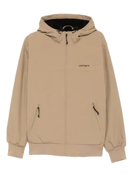 Geacă Carhartt Wip cu glugă maro