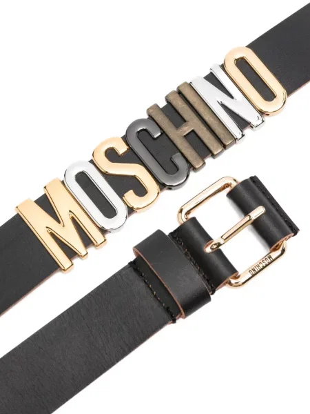Curea Moschino din piele negru