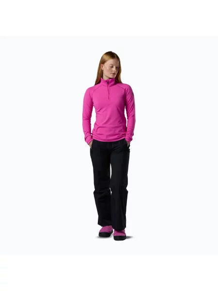 Bluza polarowa Rossignol Mid Layer Stretch Half Zip różowa