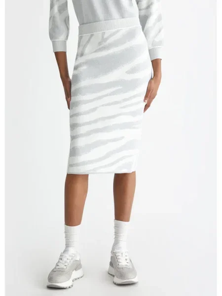 Liu Jo Fustă midi alb