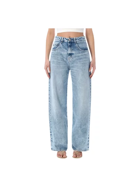 Szerokie jeansy Icon Denim niebieskie