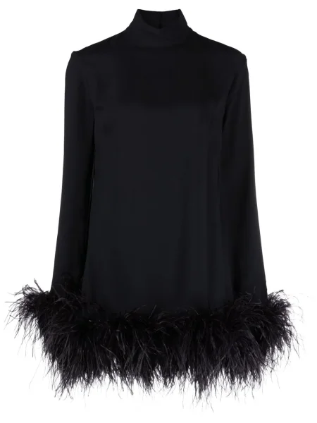 Rochie mini Taller Marmo cu pene de costum negru