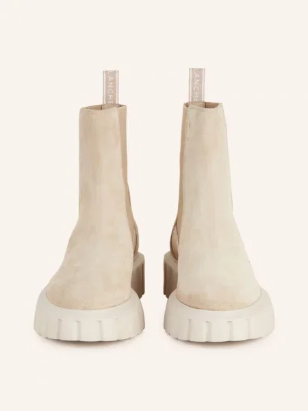 Voile Blanche Botki Chelsea Grenelle beige beżowe