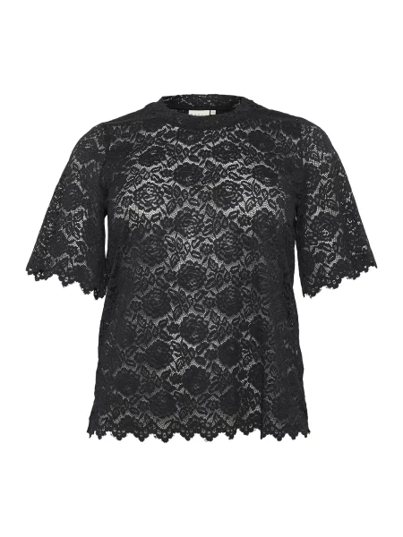 KAFFE CURVE Tricou Jaida' negru