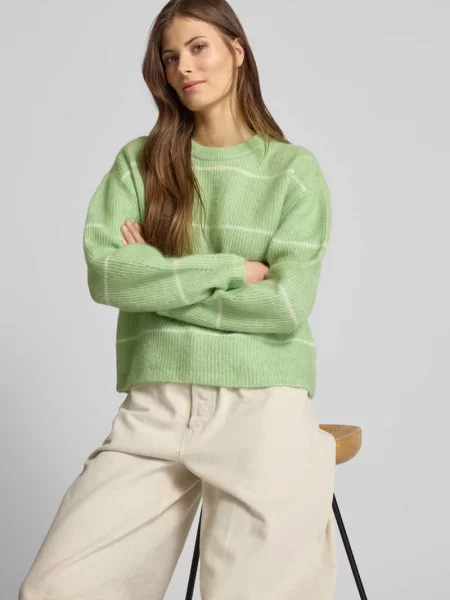 Sweter z dzianiny z okrągłym dekoltem model ‘Ethana Nenaya’ Msch Copenhagen