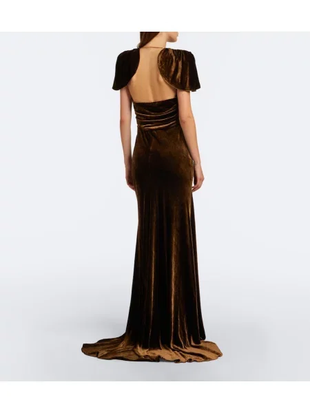 Rochie Ralph Lauren Collection de catifea maro