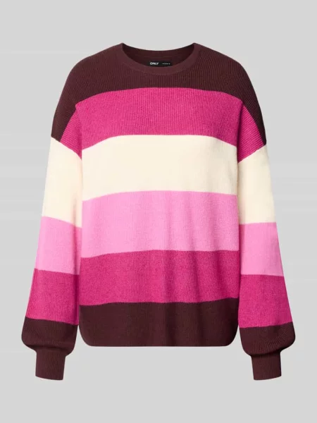Sweter z mieszanka krój regular fit model LATIA' Only różowy