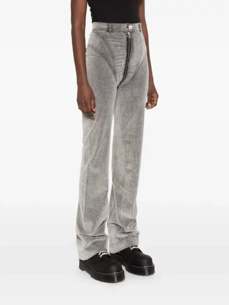 Pantaloni Vivienne Westwood de catifea cord gri