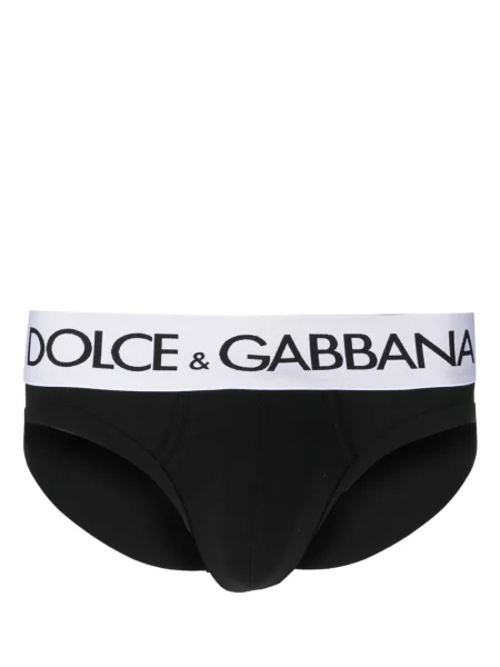Majtki Dolce And Gabbana ze stretchu czarne