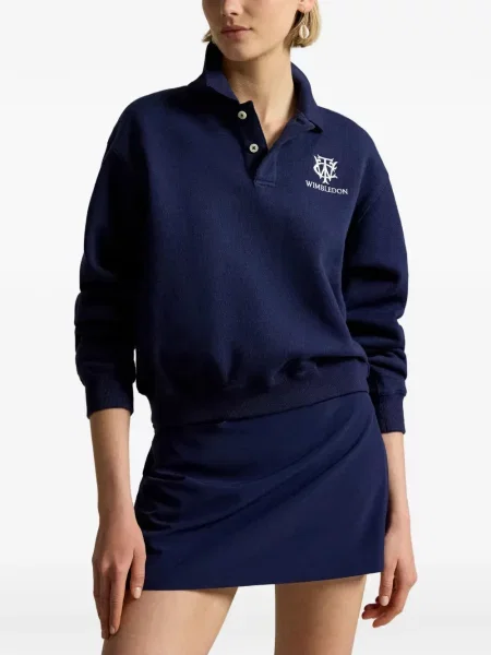 Велурени бягане с яка чорапи Polo Ralph Lauren синьо