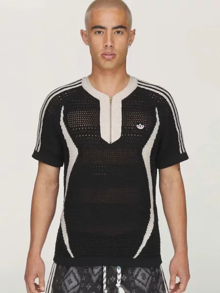 Adidas Originals CLOT x adidas by Edison Chen tricou tricotat cu pentru bărbați alb