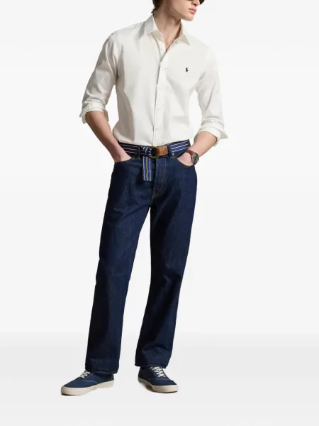 Czapka z daszkiem Polo Ralph Lauren w kratkę z twillu biznesowa niebieska