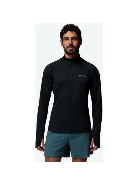 Koszulka z długim rękawem Columbia Stealth Spring Half Zip czysty S czarny