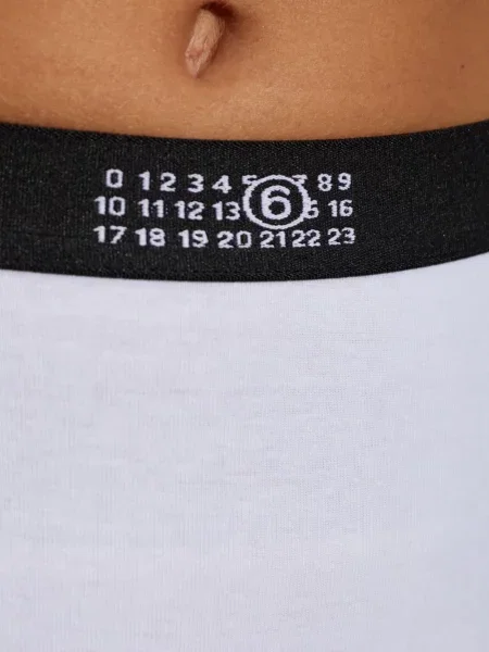 Шорти Mm6 Maison Margiela с принт бяло